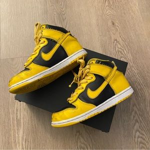 Nike Dunk High Black Varsity Maize (PS)